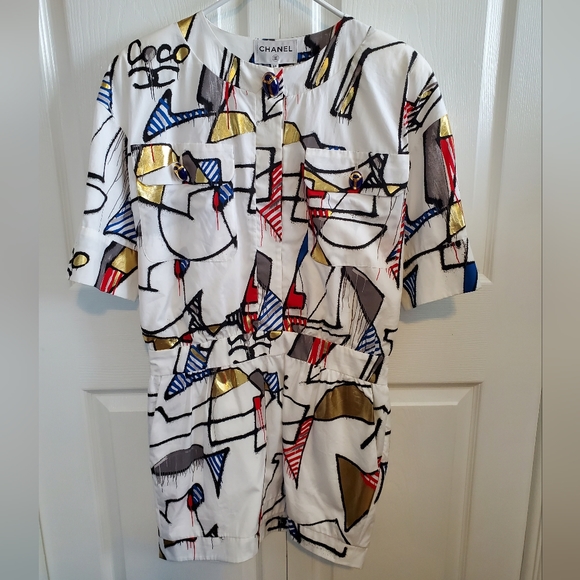 CHANEL Look 64 Egypt Collection colorful dress. Size 38. NEVER WORN - Picture 2 of 5